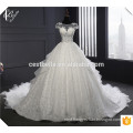 Real Photo Wedding Gown Plus Size Wedding Dress 2017 Long Train Ball Gown Muslim Wedding Dresses